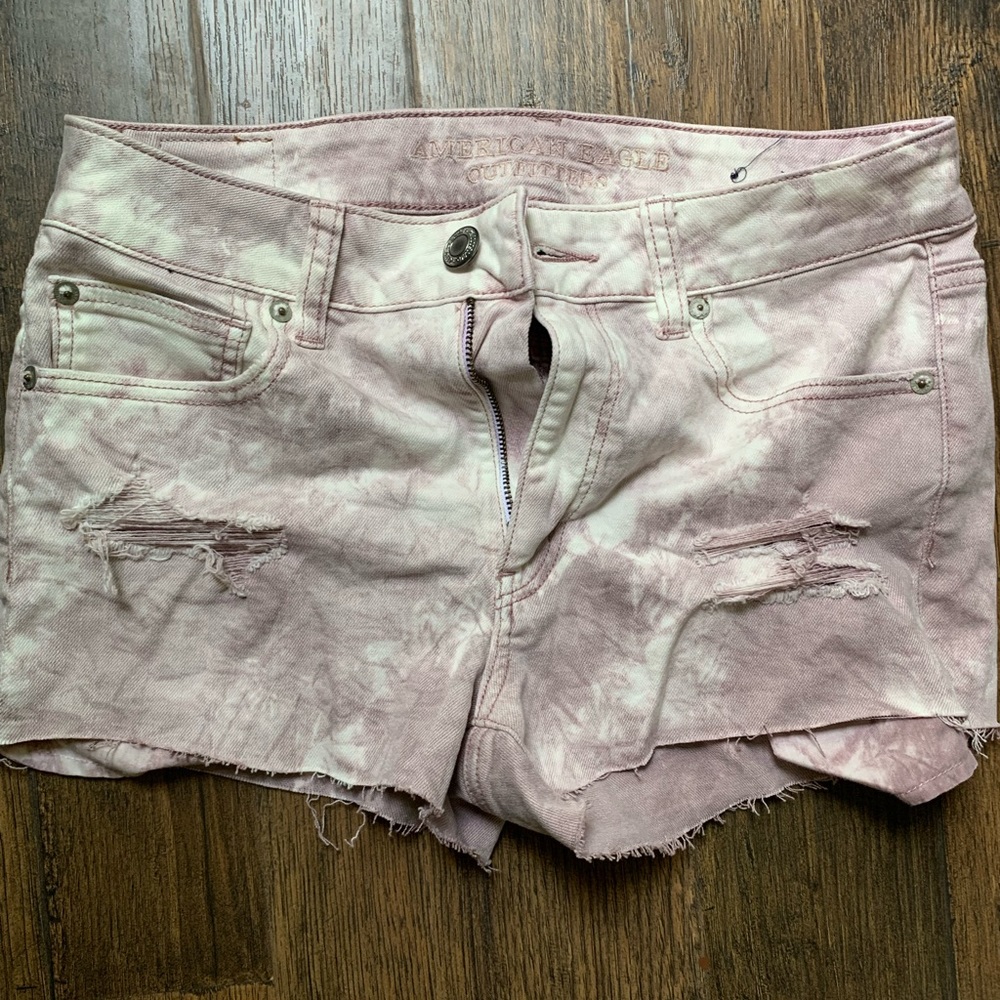 Tie dye AE shorts